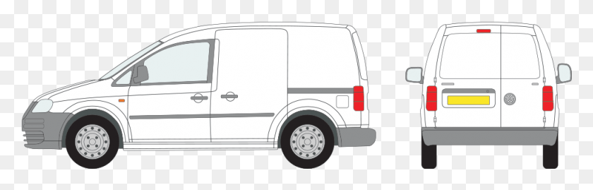 973x261 Volkswagen Van Packs Available At Rhino Commercial Volkswagen Caddy 2006 Rear, Car, Vehicle, Transportation HD PNG Download