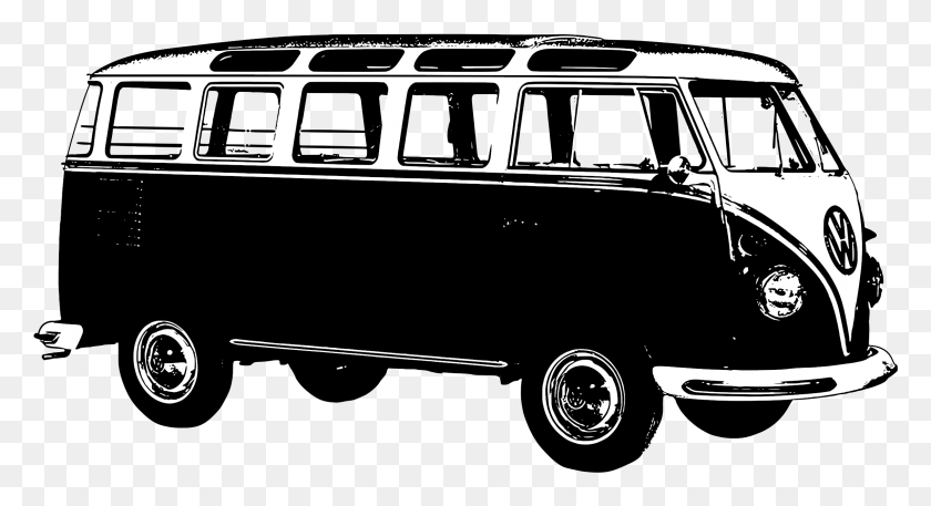2295x1170 Volkswagen Vector T2 Vw For Free On Mbtskoudsalg Volkswagen Bus Clip Art, Van, Vehicle, Transportation HD PNG Download