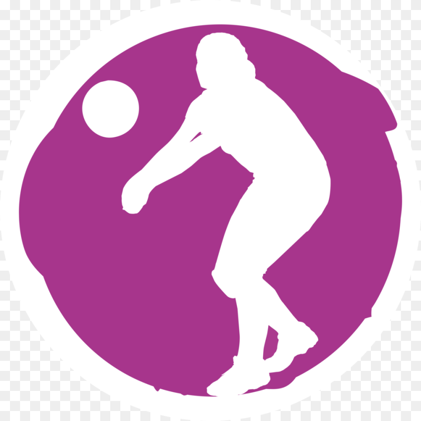 1000x1000 Volleyball, Purple, Adult, Male, Man PNG