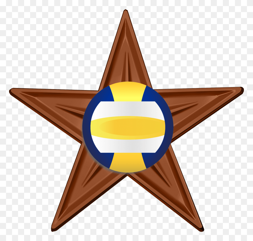 2000x1900 Volleyball Barnstar Video Game, Symbol, Star Symbol HD PNG Download