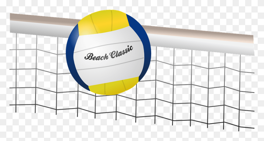 960x480 Волейбол Пляжный Волейбол Мяч Сетка, Сфера, Воздушный Шар, Командный Вид Спорта Png Скачать