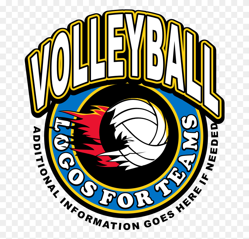 676x744 Volleyball Clipart, Logo, Symbol, Trademark HD PNG Download