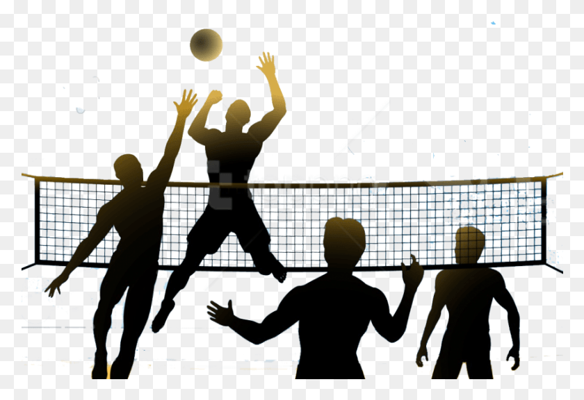 851x564 Volleyball Clipart Photo Stonehenge, Person, Crowd, People HD PNG Download