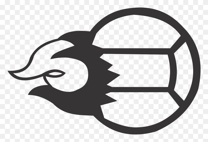 1509x993 Volleyball Flame Emblem, Stencil, Symbol, Weapon HD PNG Download