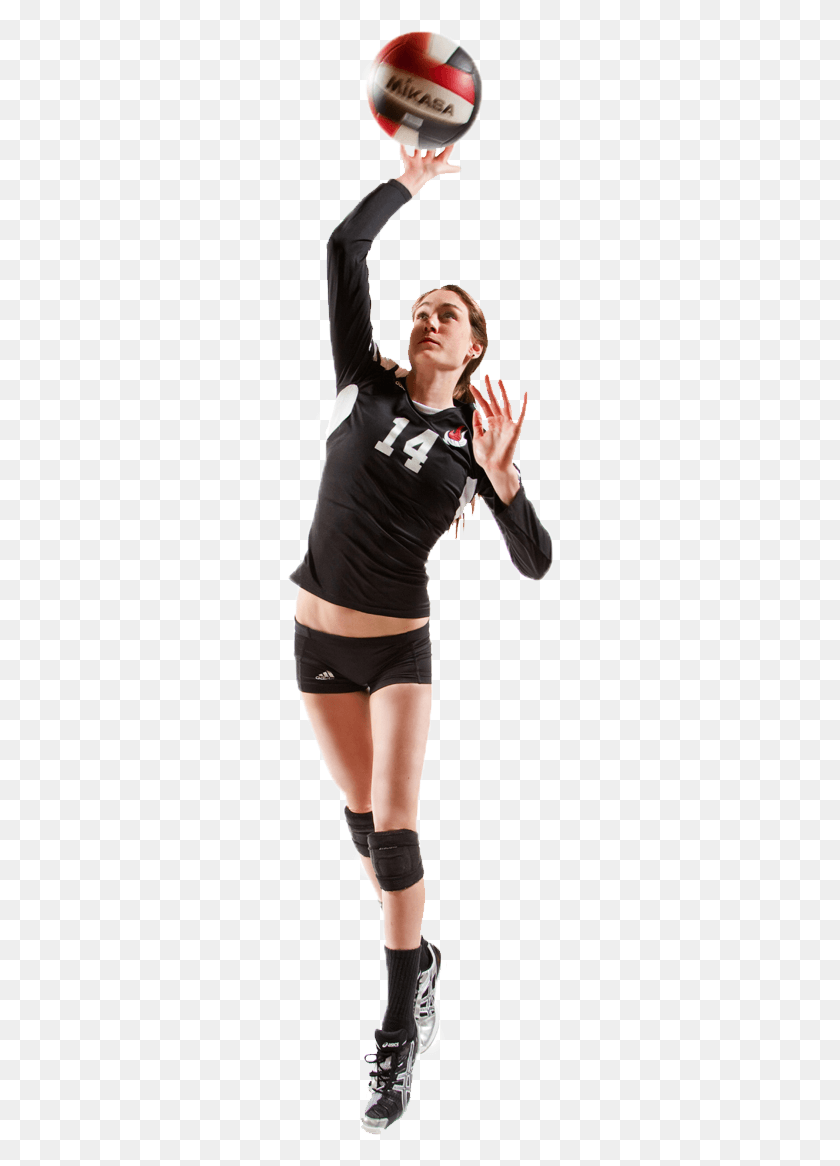 267x1106 Volleyball Girl Volleyball Player Transparent, Person, Human, Clothing HD PNG Download