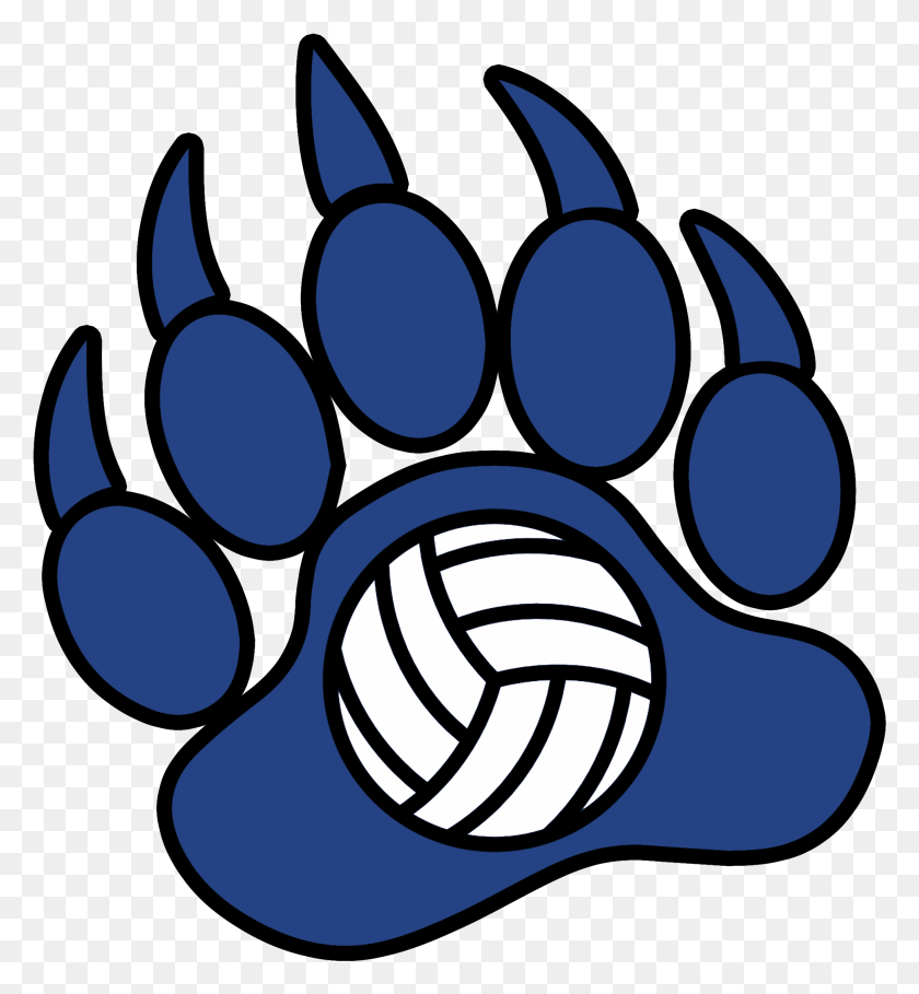 1942x2116 Volleyball Transparent Paw Bear Paw Volleyball, Hook, Footprint, Claw HD PNG Download