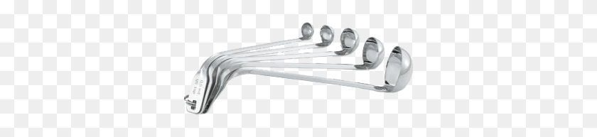 325x133 Descargar Png Vollrath 44572 Cucharas Medidoras Rotato Image Barra De Ducha, Arma, Arma, Instrumento Musical Hd Png