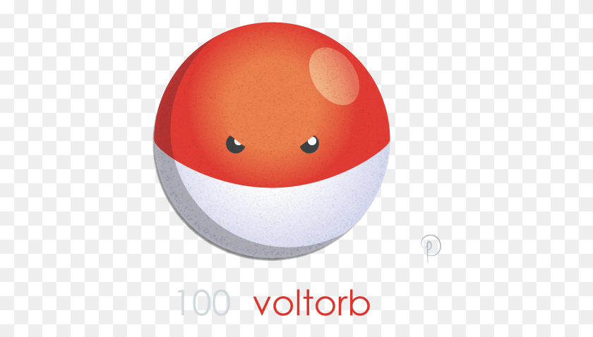 410x418 Voltorb The Pokemon That Looks Like A Pokeball Or In Sphere, Egg, Food, Text HD PNG Download