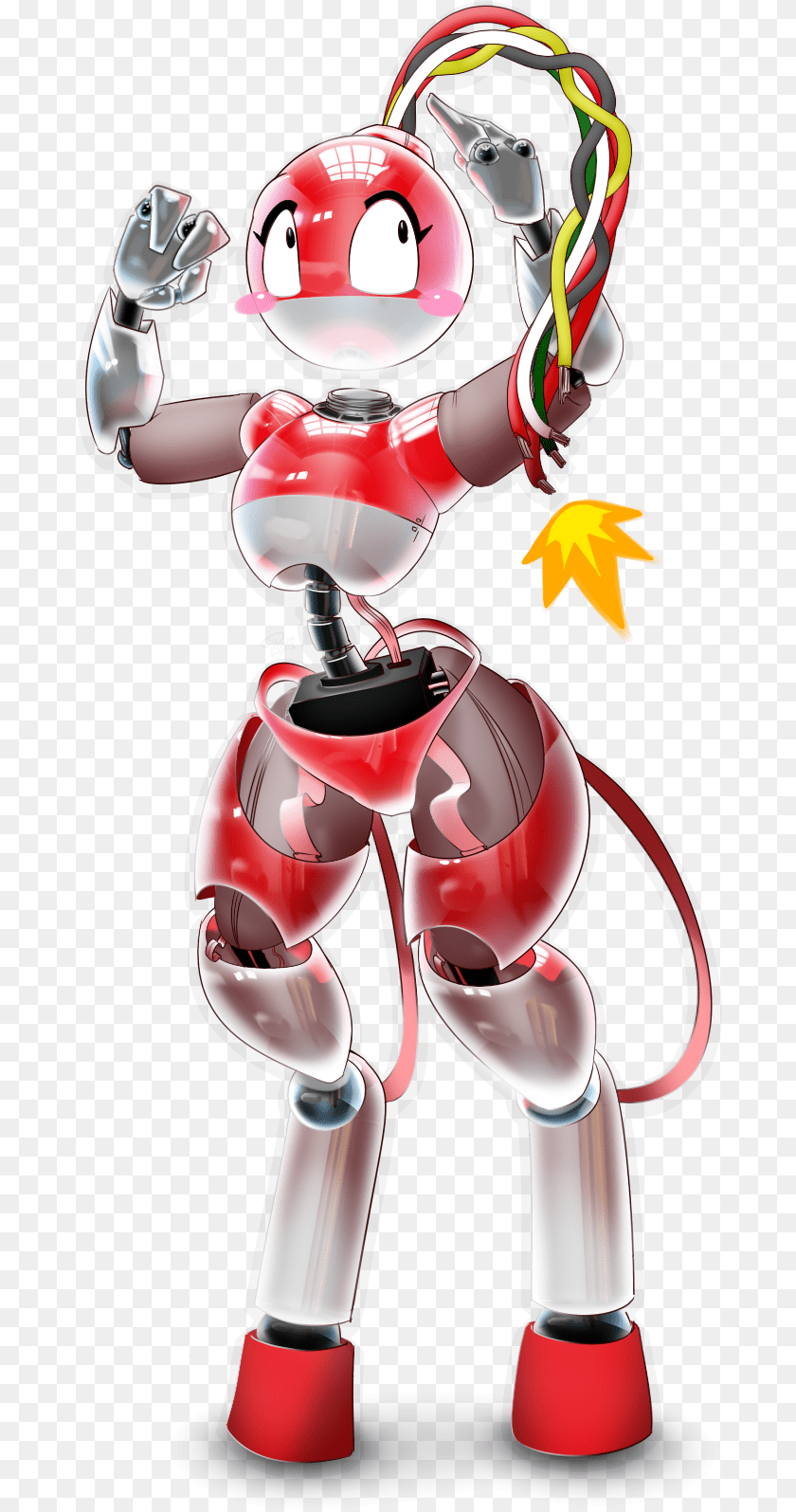 683x1595 Voltorb Voltorb Waifu, Robot, Smoke Pipe Transparent PNG