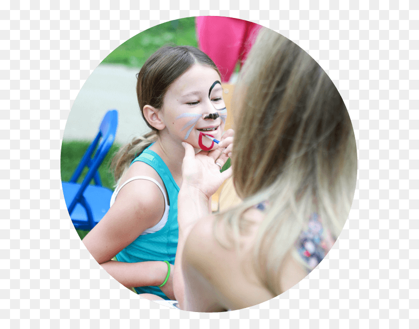 600x600 Volunteer Face Painting Girl, Face, Person, Collage HD PNG Download