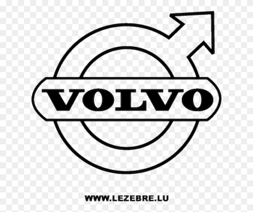 643x645 Volvo Logo Volvo Logos Black And White, Symbol, Trademark, Emblem HD PNG Download