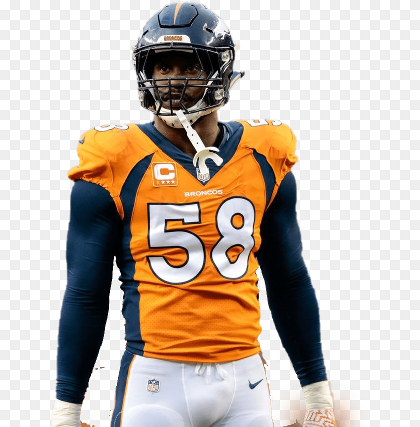 Von Miller Face Mask, Helmet, American Football, Sport, Playing American Football Clipart PNG