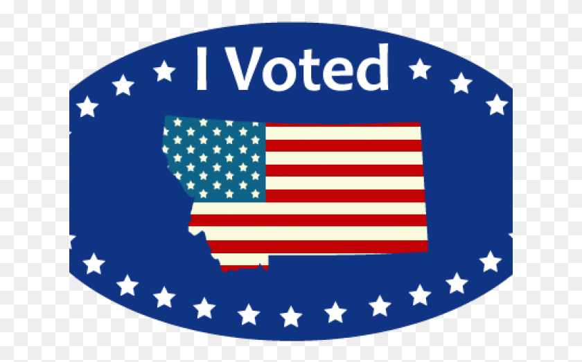 641x463 Голосование Клипарт Проголосовавший Стикер Проголосовавший Монтана, Флаг, Символ, Американский Флаг Hd Png Скачать