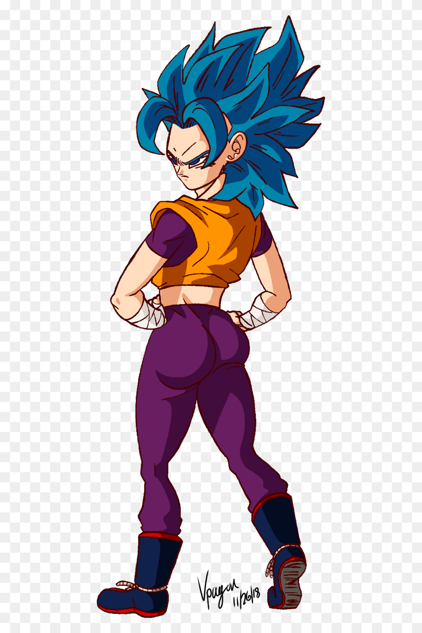 455x1200 Vpagon On Twitter Caulifla Redesign, Clothing, Person, Sleeve HD PNG Download