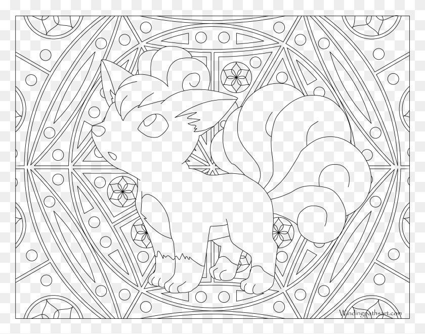 3045x2347 Vulpix Pokemon Coloring, Gray, World Of Warcraft HD PNG Download