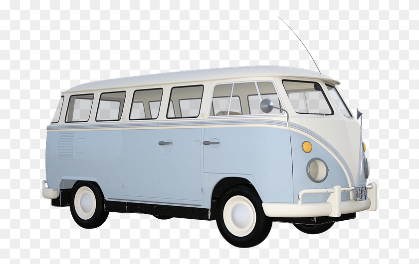 679x471 Vw Van Vehicle Volkswagen Camper Hippie Sixties Model Car, Minibus, Bus, Transportation HD PNG Download