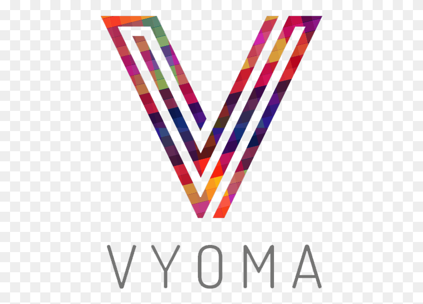 441x543 Логотип Vyoma Media, Треугольник, Алфавит, Текст Hd Png Скачать