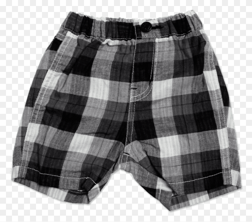787x688 W Gauze Plaid Shorts Bermuda Shorts, Clothing, Apparel, Underwear HD PNG Download