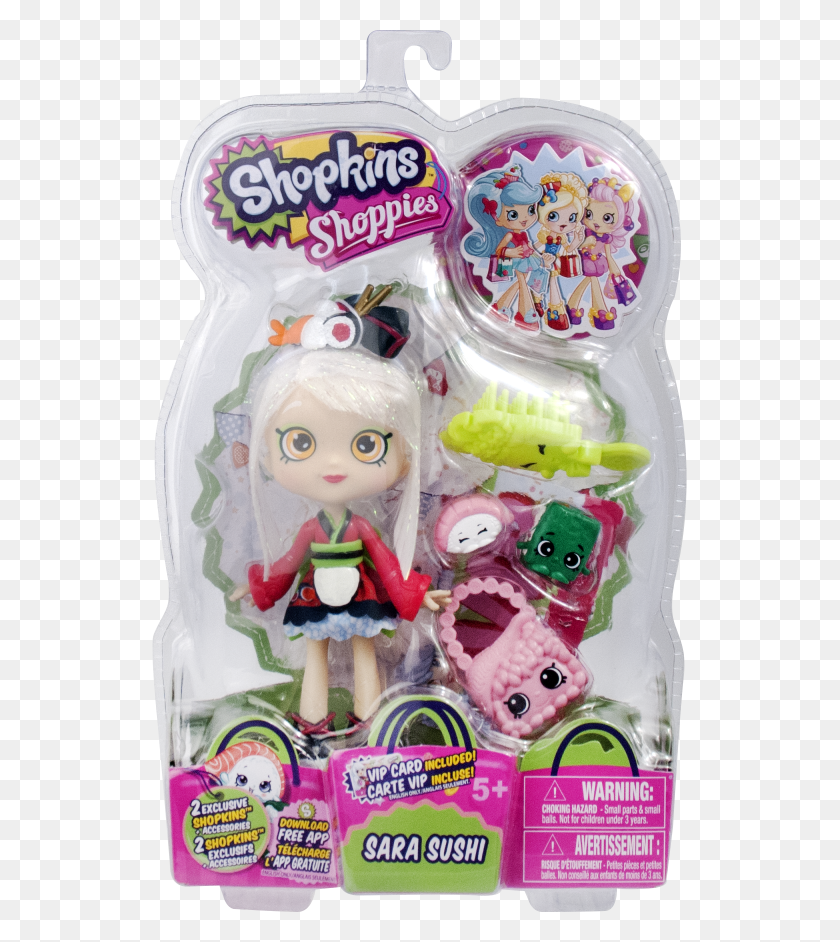 535x882 W1 Face Sarasushi Shopkins, Doll, Toy, Food HD PNG Download