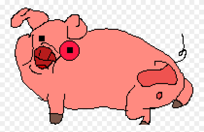 753x485 Waddles Cartoon, Свинья, Млекопитающее, Животное Hd Png Скачать