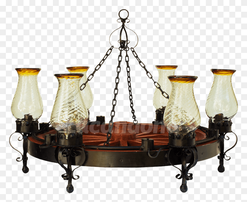 935x752 Wagon Wheel Lamp Chandelier, Bronze, Jug, Jar Descargar Hd Png