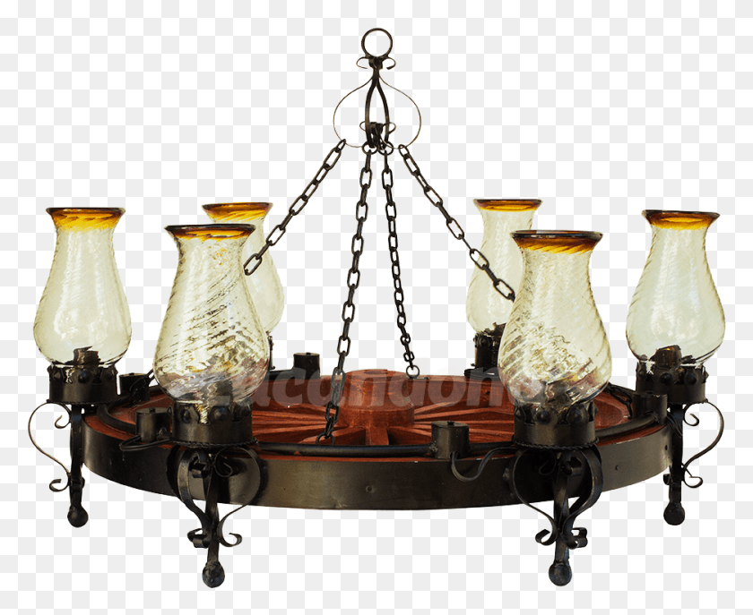 935x752 Wagon Wheel Lamp Chandelier, Bronze, Jug, Jar HD PNG Download