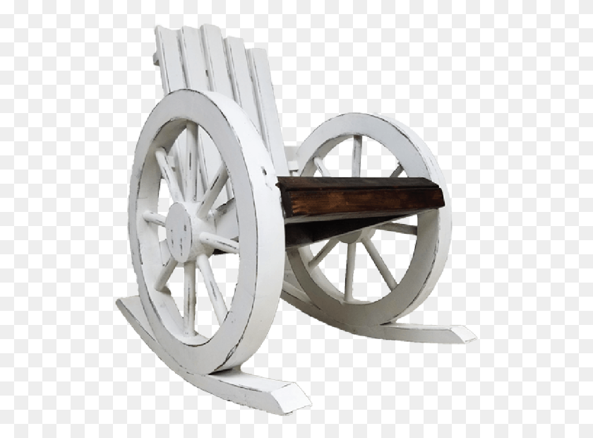 515x560 Wagon Wheel Rocking Chair 28 W X 36 D X 41 H Cart, Weapon, Weaponry, Transportation HD PNG Download