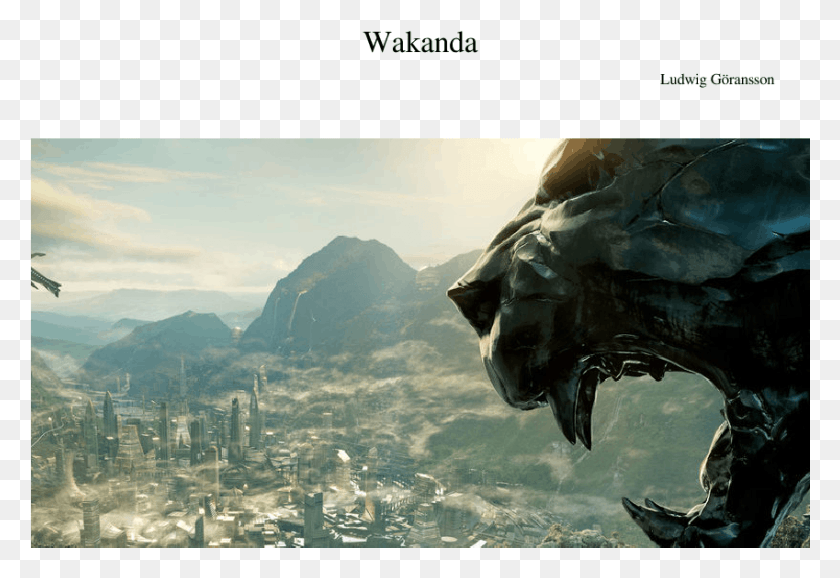 849x564 Wakanda Sheet Music For Flute Violin Piano Trumpet Black Panther, Turtle, Reptile, Sea Life HD PNG Download