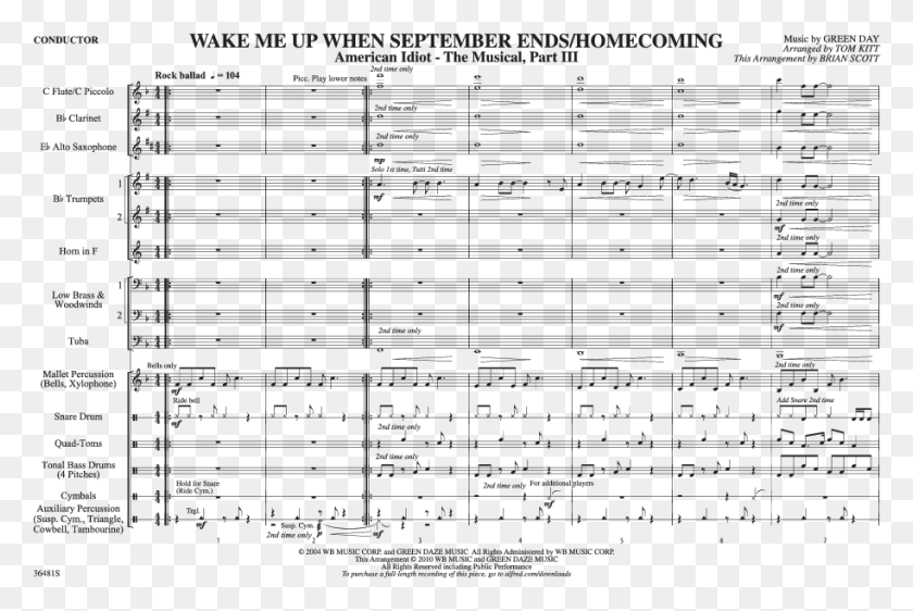 914x589 Wake Me Up When September Endshomecoming Thumbnail Sheet Music, Text, Home Decor, Wall HD PNG Download