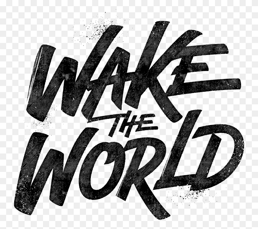 750x686 Wake The World Wake The World Font, Text, Glove, Clothing HD PNG Download