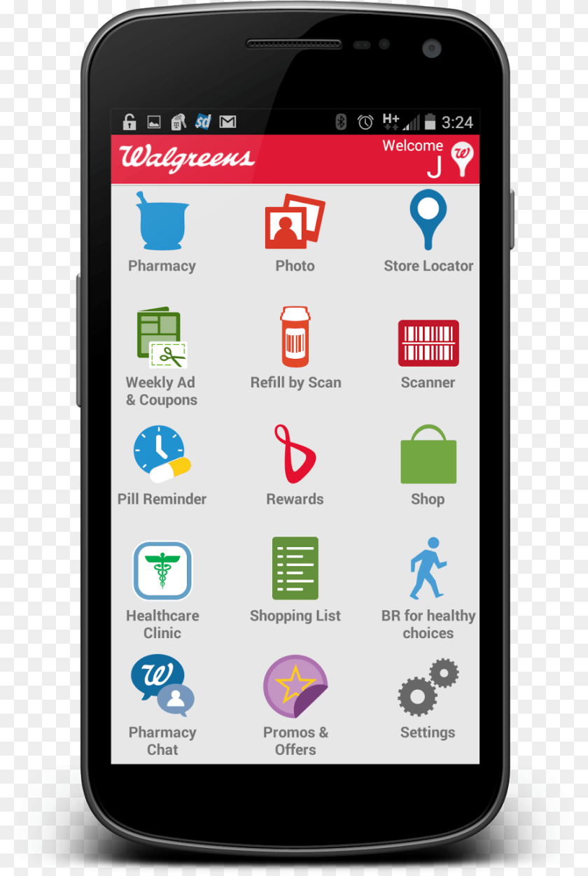 922x1374 Walgreens App Fitbit, Electronics, Mobile Phone, Phone, Person PNG