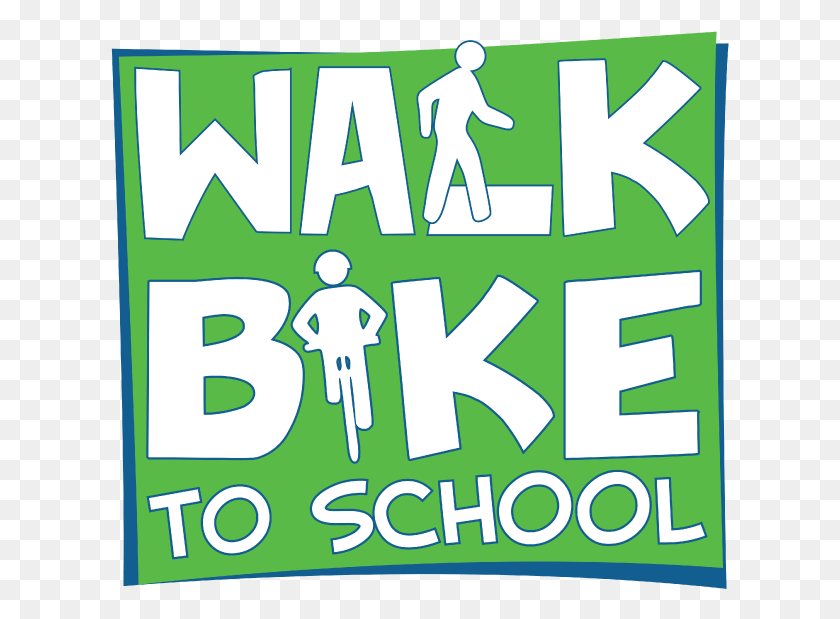 619x559 Walk Amp Bike To School Icon School, Symbol, Text, Word HD PNG Download