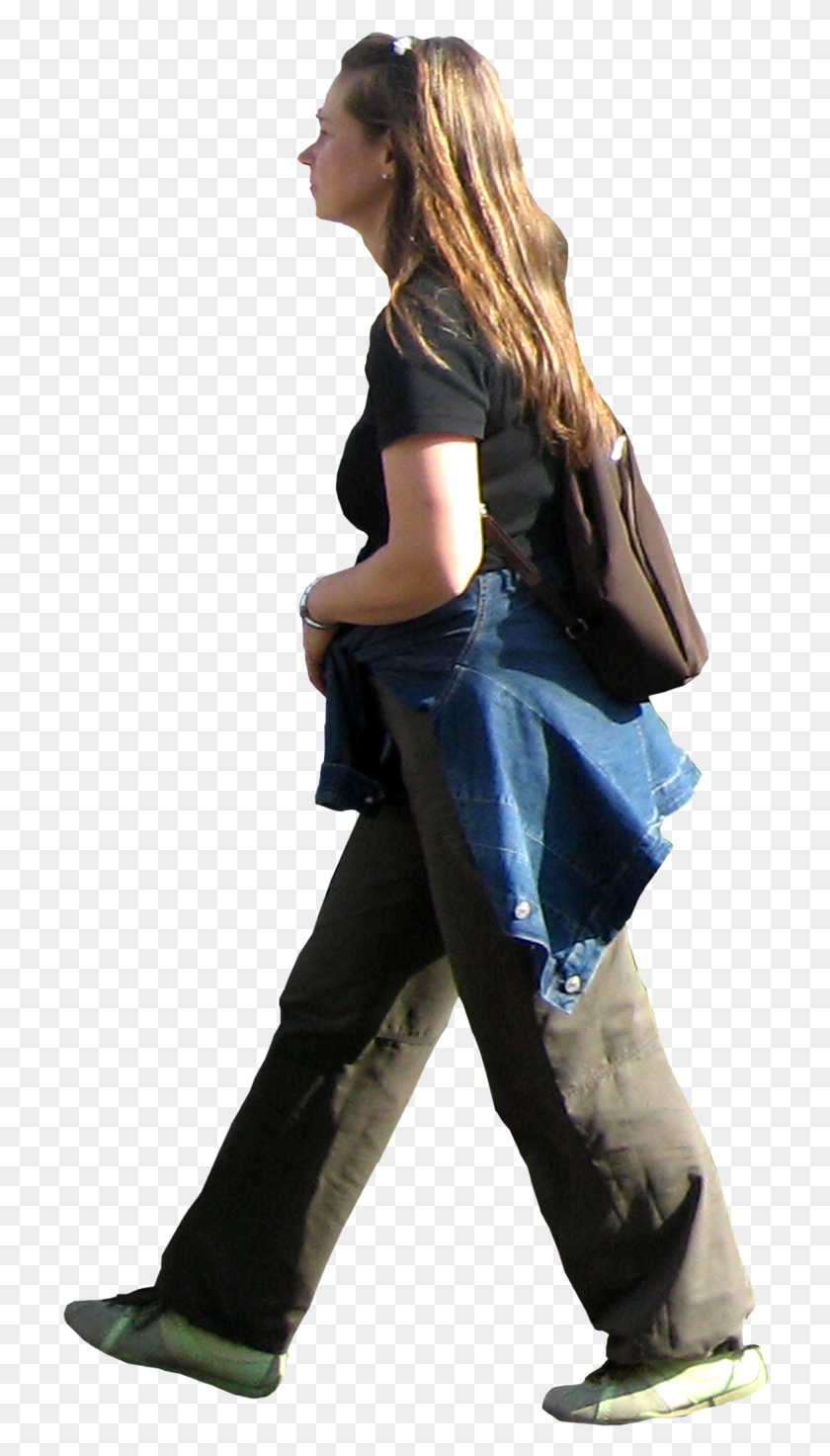 716x1413 Walk Image Person Walking Side, Clothing, Apparel, Human HD PNG Download