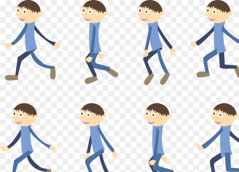 960x692 Walk Image Walk Cycle Animation, Publication, Book, Pants, Clothing Sticker PNG