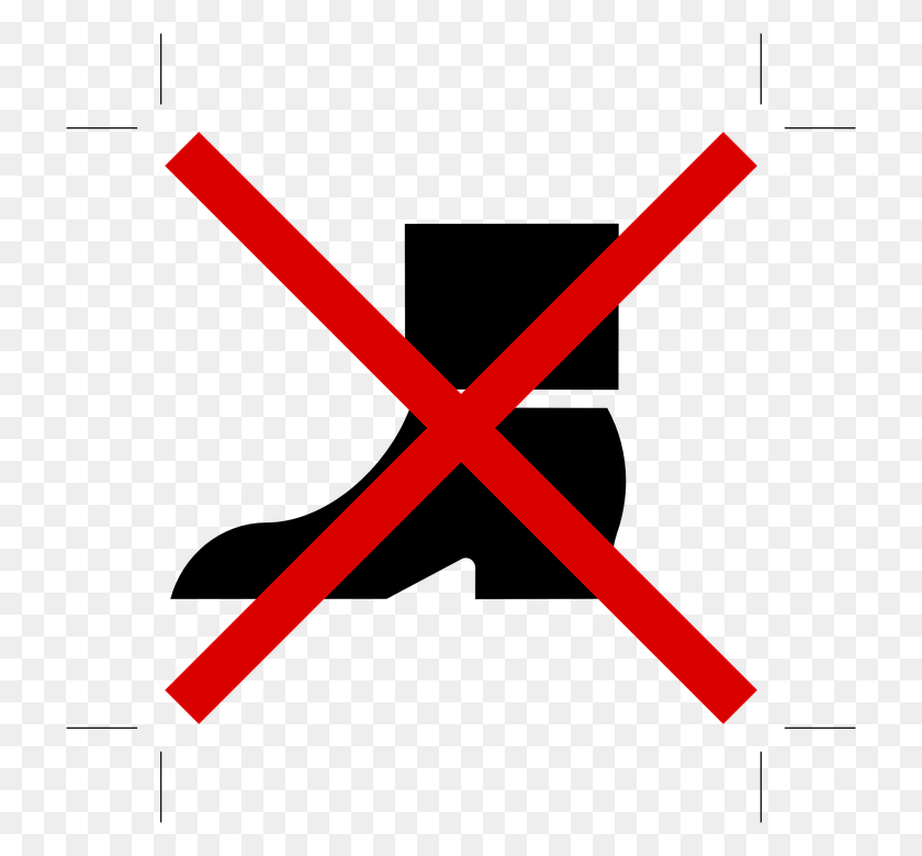 720x720 Ходьба Шаг Ногой Вход Запрещено Запрещено Портативная Сетевая Графика, Ножницы, Лезвие, Оружие Hd Png Скачать