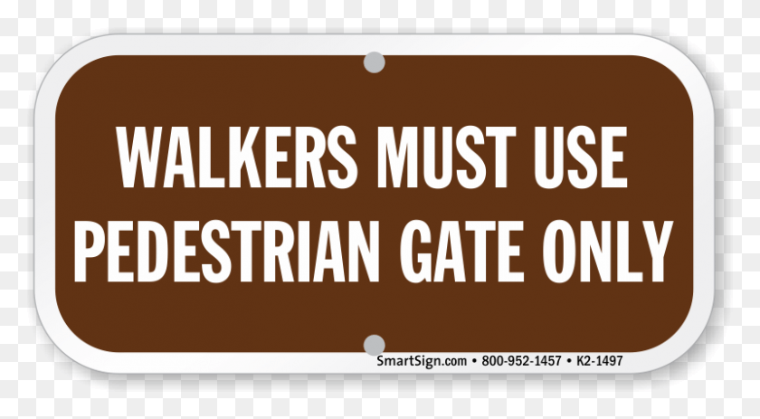 800x414 Walkers Must Use Pedestrian Gate Only Sign Please Lock The Gate Sign, Text, Label, Alphabet HD PNG Download