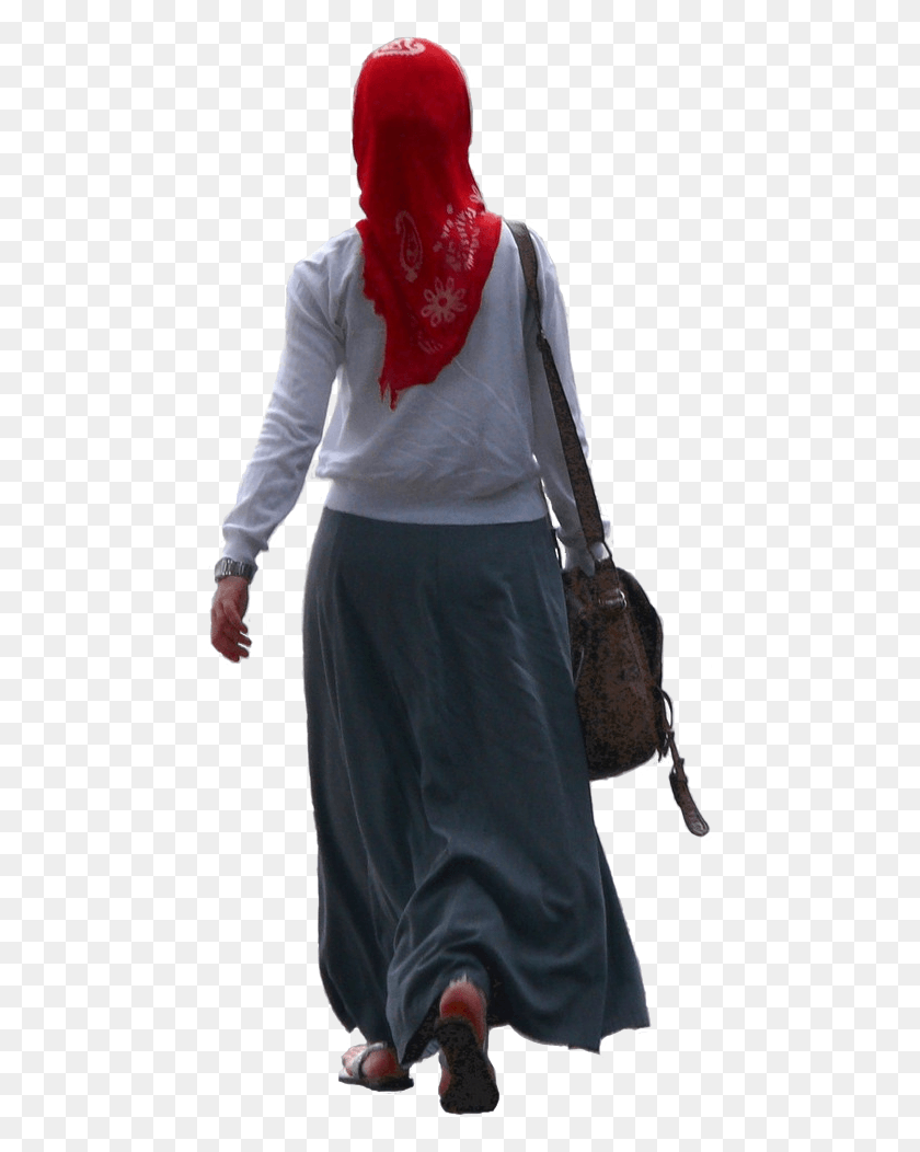 461x992 Walking Away Silhouette Arab Woman Walking, Sleeve, Clothing, Apparel HD PNG Download