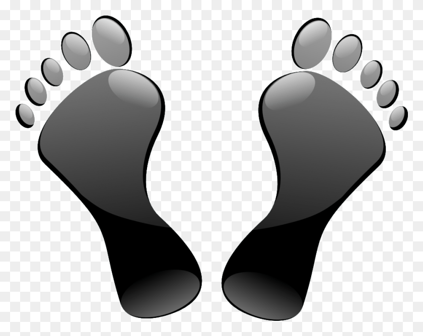 926x722 Walking Black Foot, Footprint, Lamp HD PNG Download