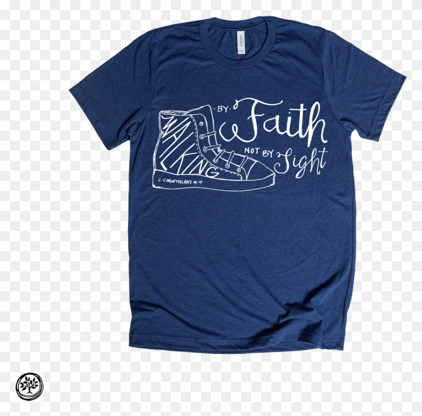 853x840 Walking By Faith Active Shirt, Clothing, Apparel, T-shirt HD PNG Download