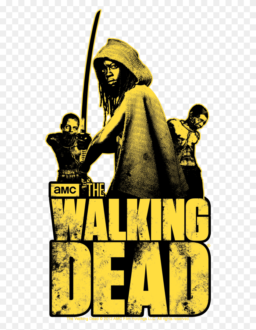 544x1023 Walking Dead, Poster, Advertisement, Person HD PNG Download