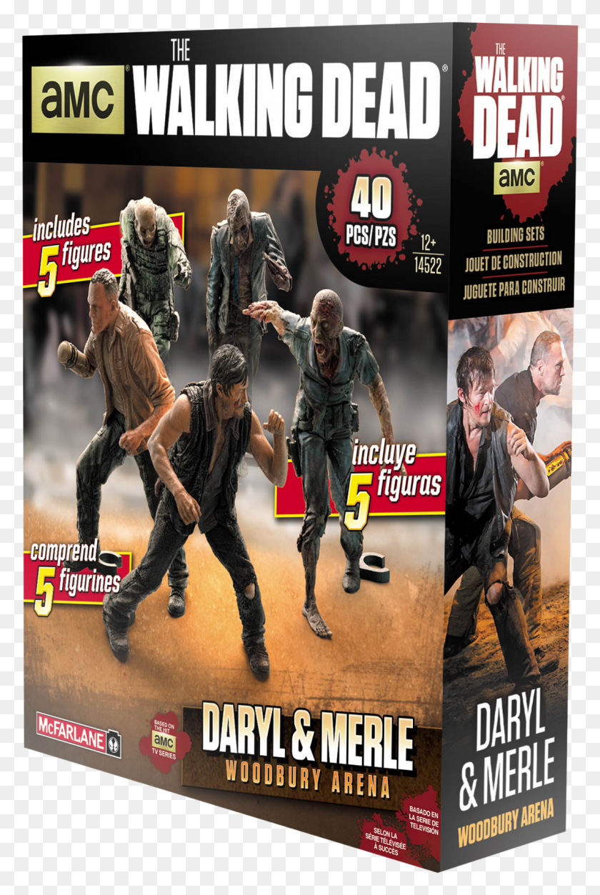 1133x1734 Walking Dead Daryl Amp Merle Mcfarlane Walking Dead Figure Pack, Person, Human, Poster HD PNG Download