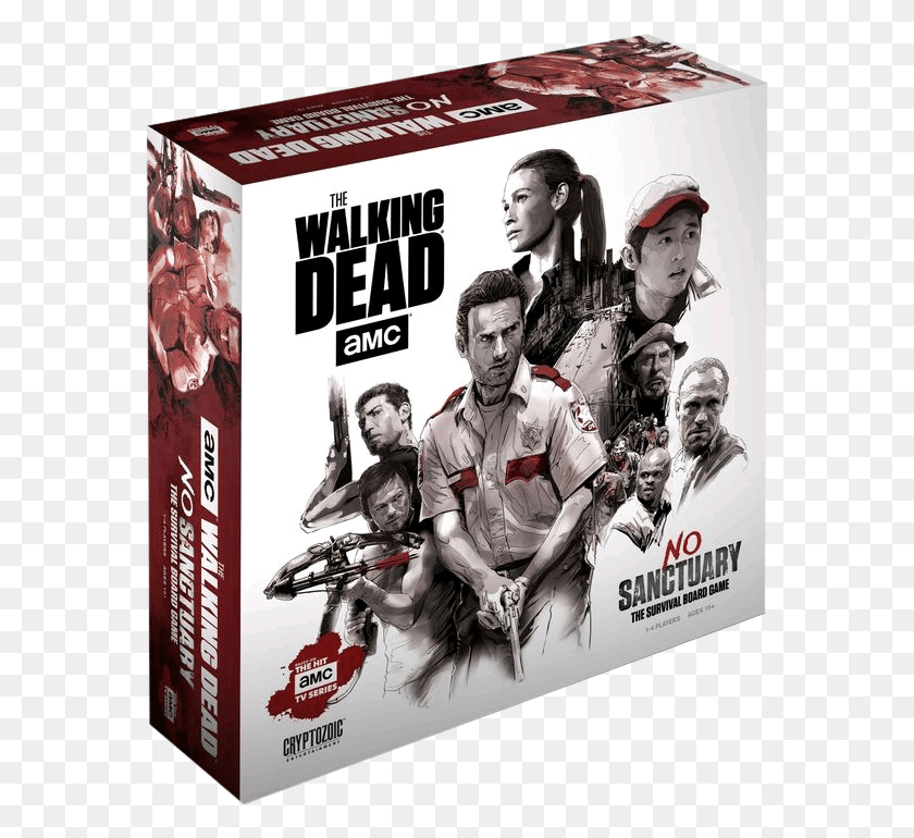 572x710 Walking Dead No Sanctuary Board Game, Person, Human, Poster HD PNG Download