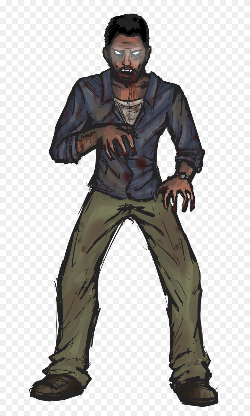 649x1336 Walking Dead Zombie Lee, Clothing, Apparel, Person HD PNG Download