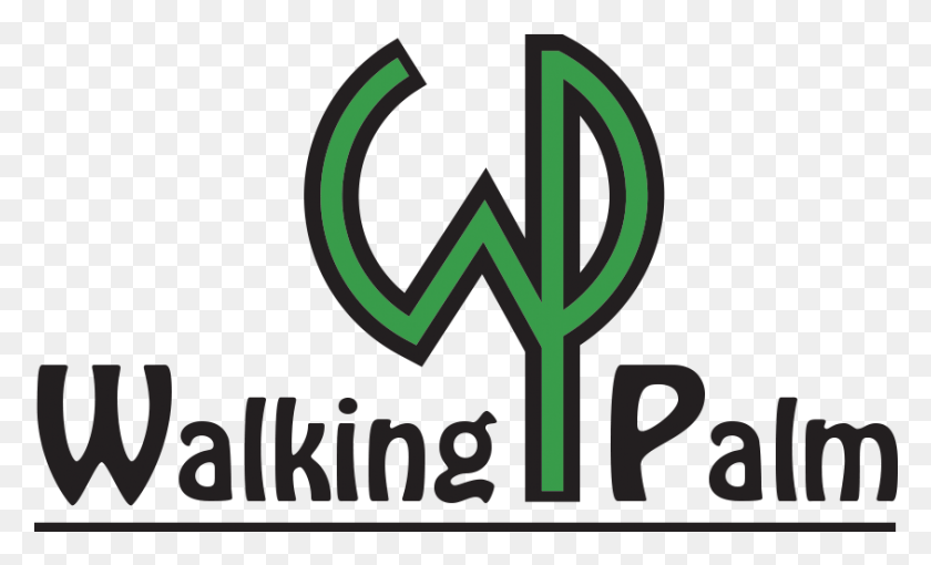 843x487 Walking Palm Walking Palm Campocatino, Логотип, Символ, Товарный Знак Hd Png Скачать