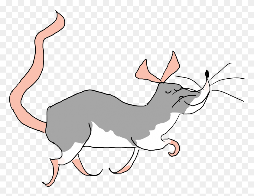 1427x1076 Walking Rat Illustration Dog Catches Something, Mammal, Animal, Horse HD PNG Download