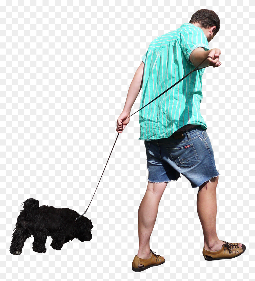 1219x1355 Walking The Dog Image People Walking Dog, Shorts, Clothing, Apparel HD PNG Download