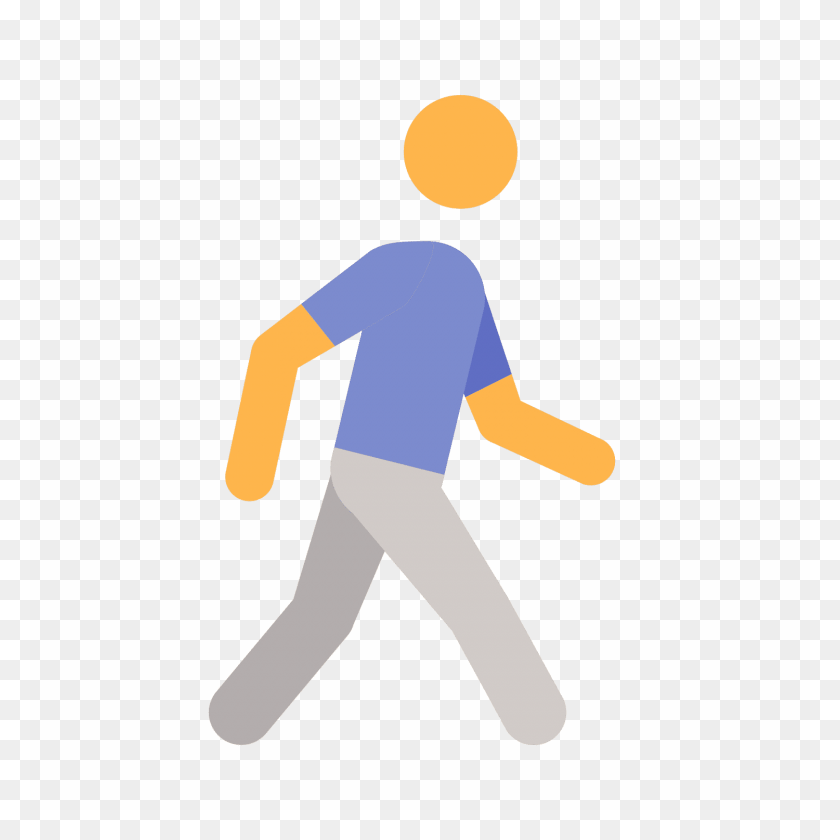 1500x1500 Walking Walking Icon Color, Standing, Outdoors, Hand HD PNG Download