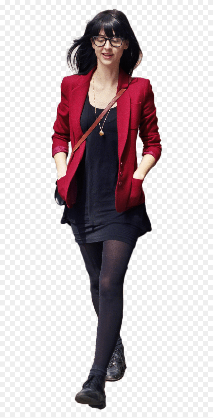 442x1582 Walking Woman Exercise, Clothing, Person, Sleeve HD PNG Download