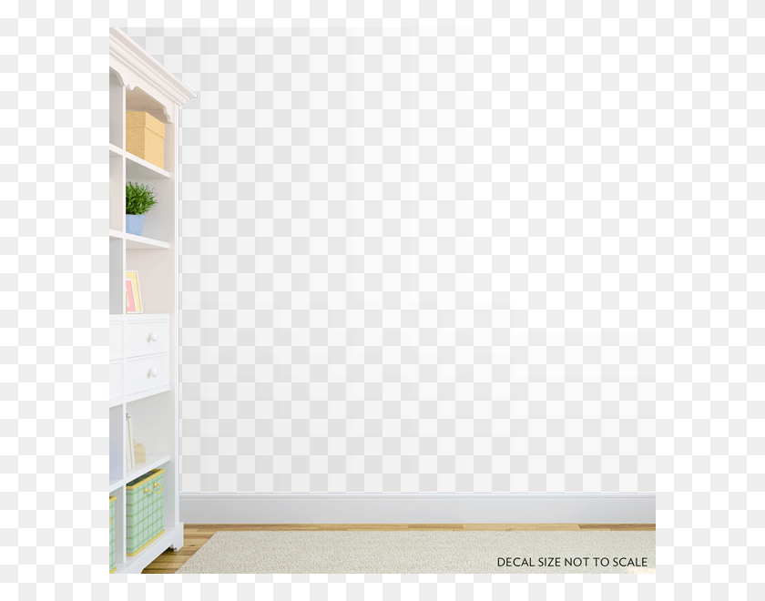 600x600 Wall Decal, Furniture, Shelf, Interior Design HD PNG Download