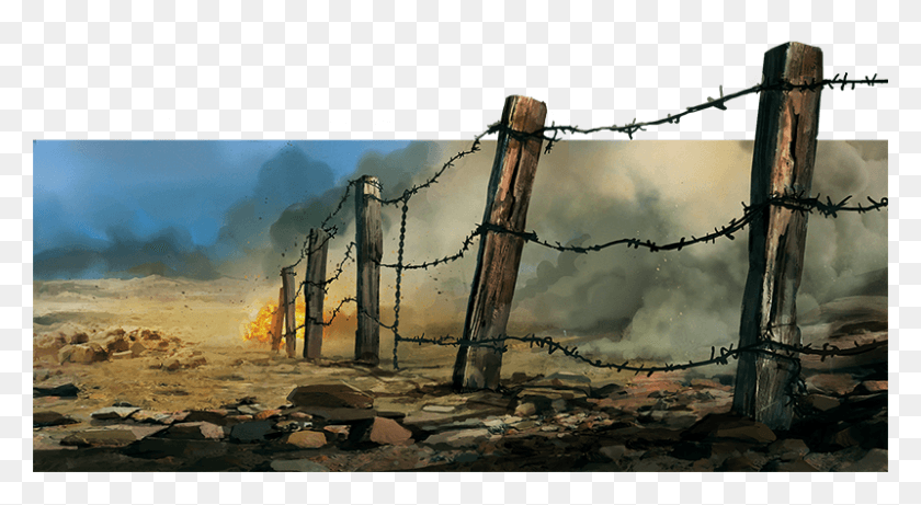 800x412 Wall Defenses Barbed Wire, Nature, Wood, Outdoors Descargar Hd Png